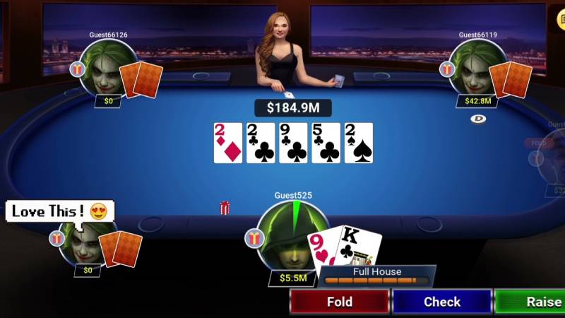 Thuật ngữ về vòng chơi Poker và hành động
