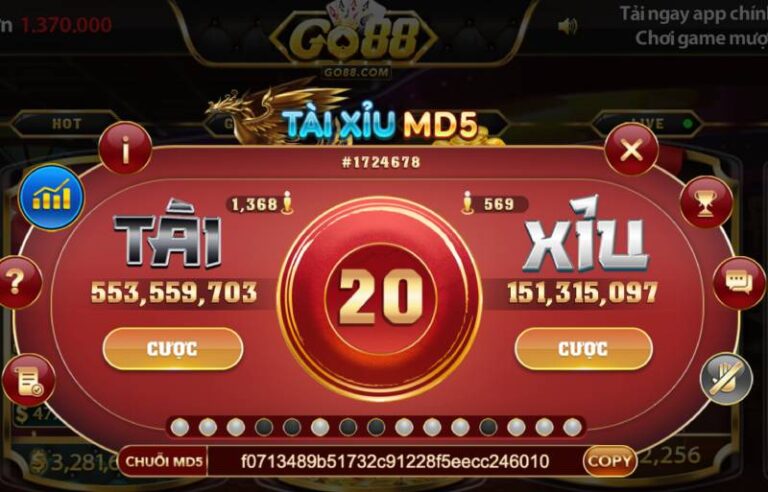 Tài Xỉu MD5 Là Gì? Cách Chơi Tài Xỉu MD5 Tại Go88