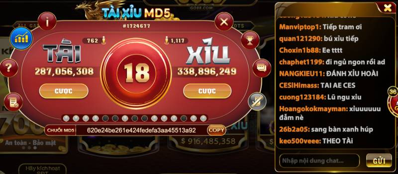 dat cuoc tai xiu md5